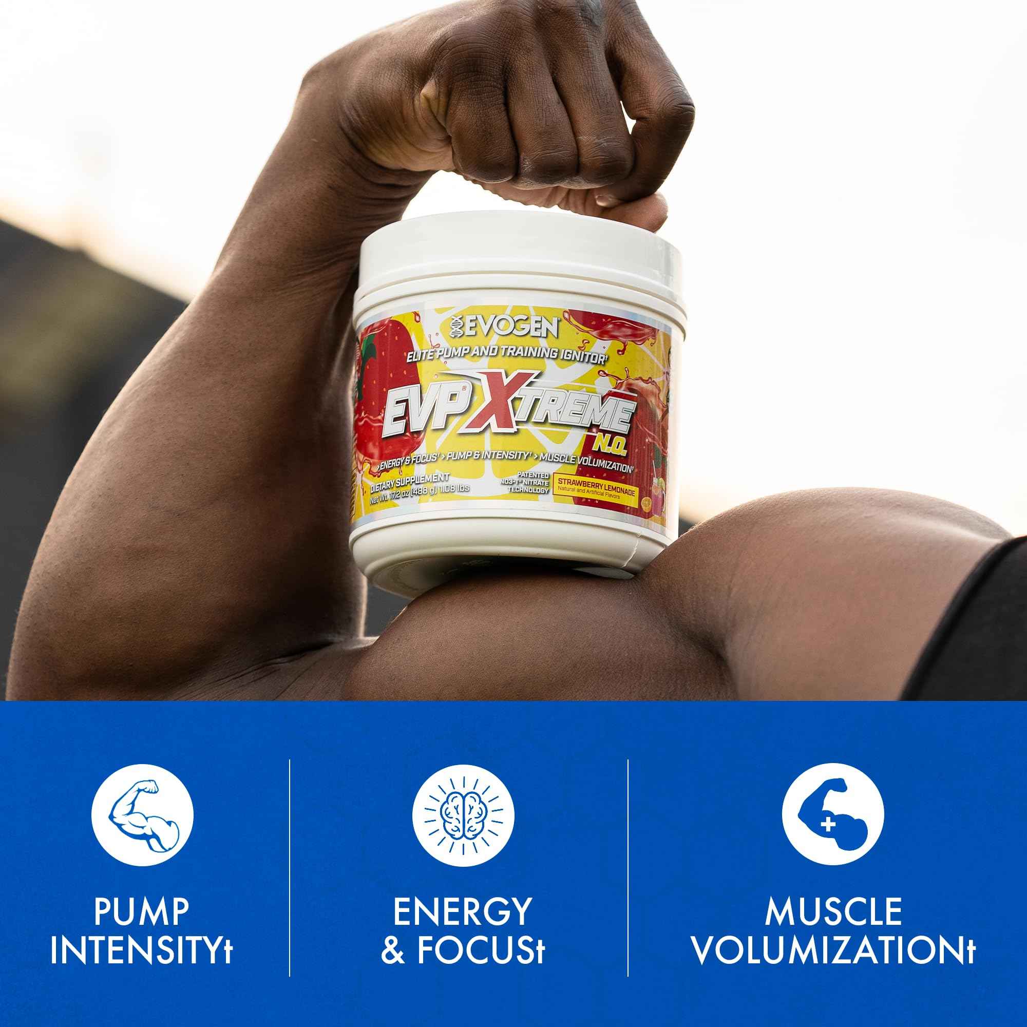 Powder dissolving in water demonstrates fast mix with refreshing Strawberry Lemonade flavor.