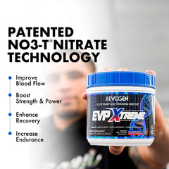 Evogen EVP Xtreme NO arginine-nitrate highlight indicating nitric oxide support.