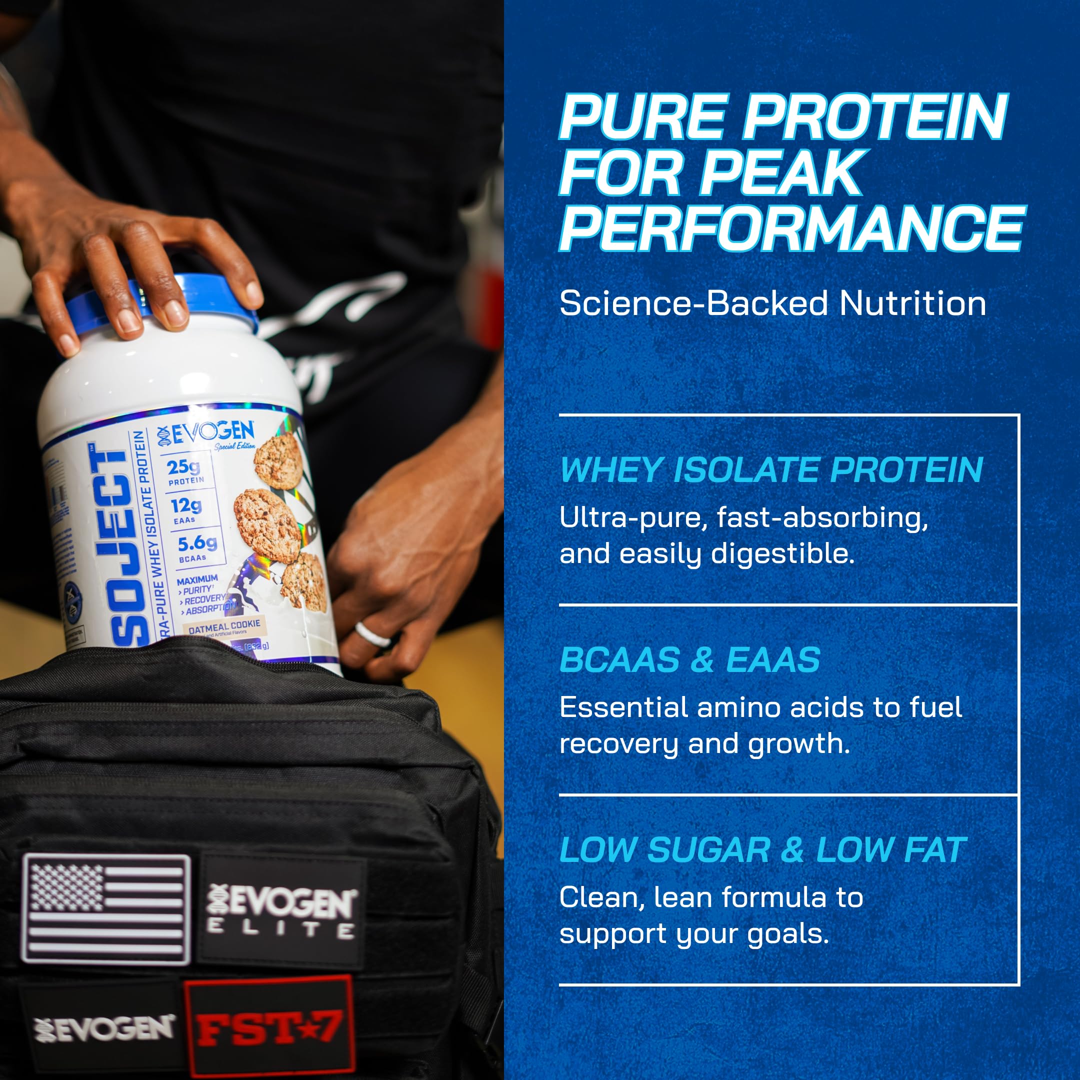Evogen Isoject BCAA and EAA graphic illustrating amino acid support