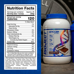 Evogen Isoject clean formula, free from fillers, ideal for shakes and recipes.