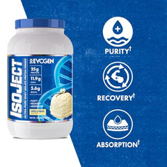 Evogen Isoject being poured into a glass demonstrates quick mix and smooth texture
