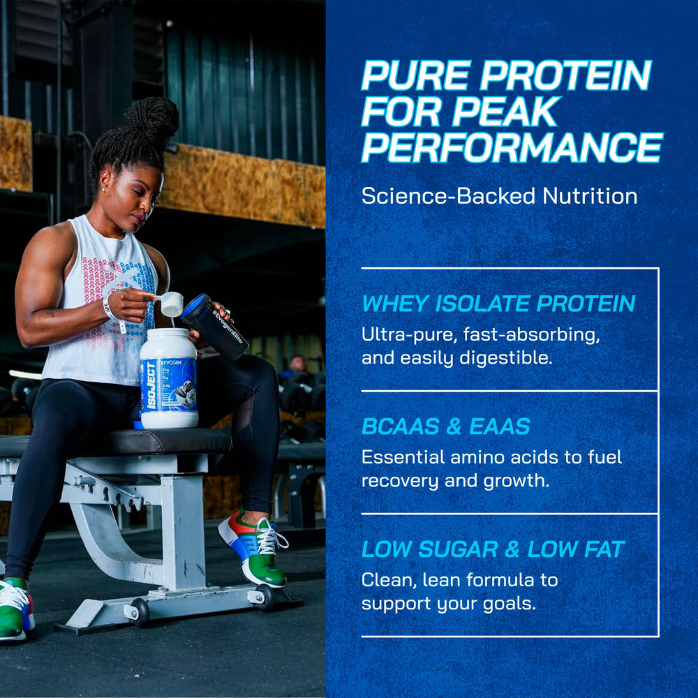 Scoop in bottle demonstrates convenient daily protein boost for workouts.
