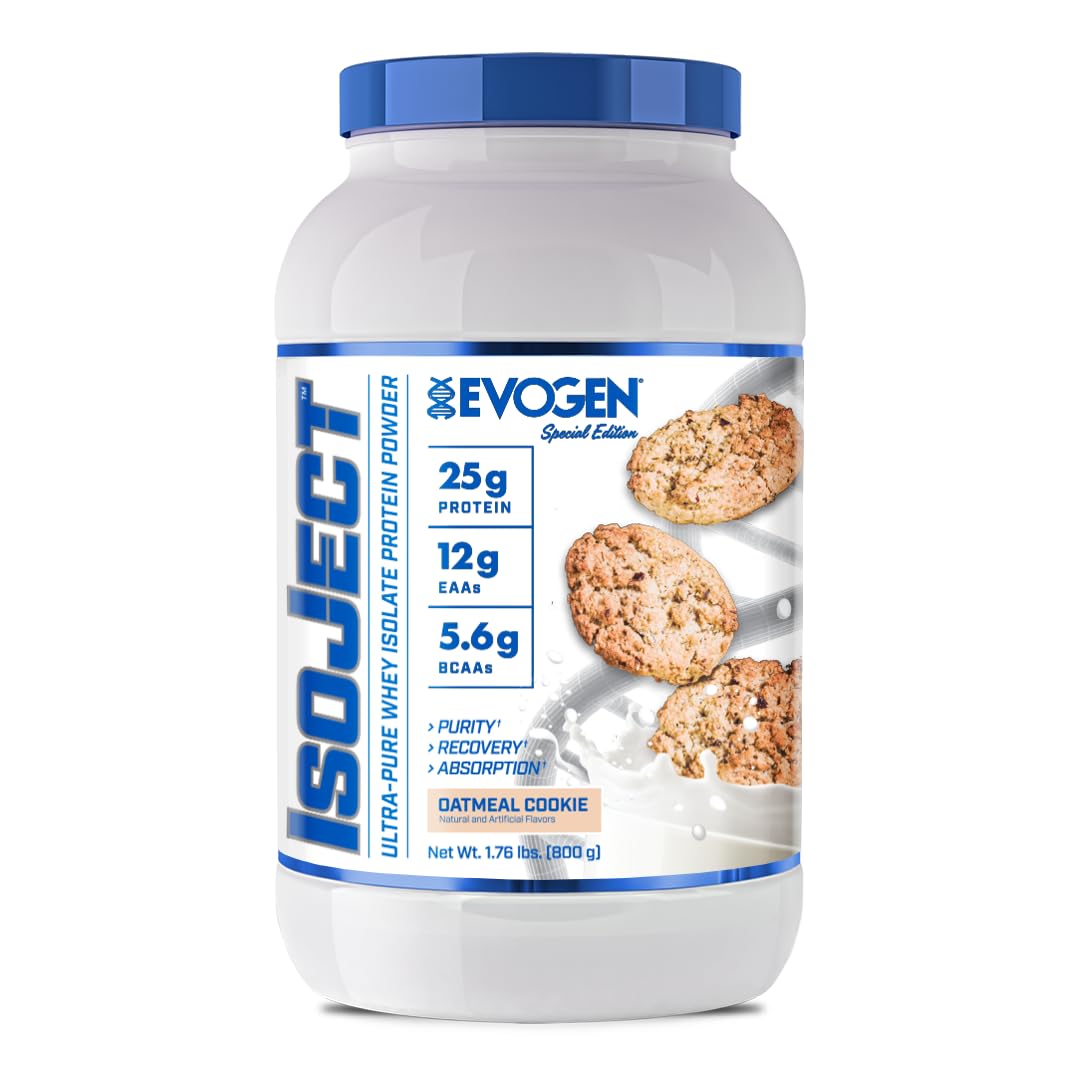 Evogen Isoject scoop and pour for quick post-workout shake with smooth texture