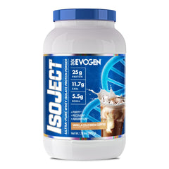 Evogen Isoject whey protein isolate pour for fast post-workout absorption.