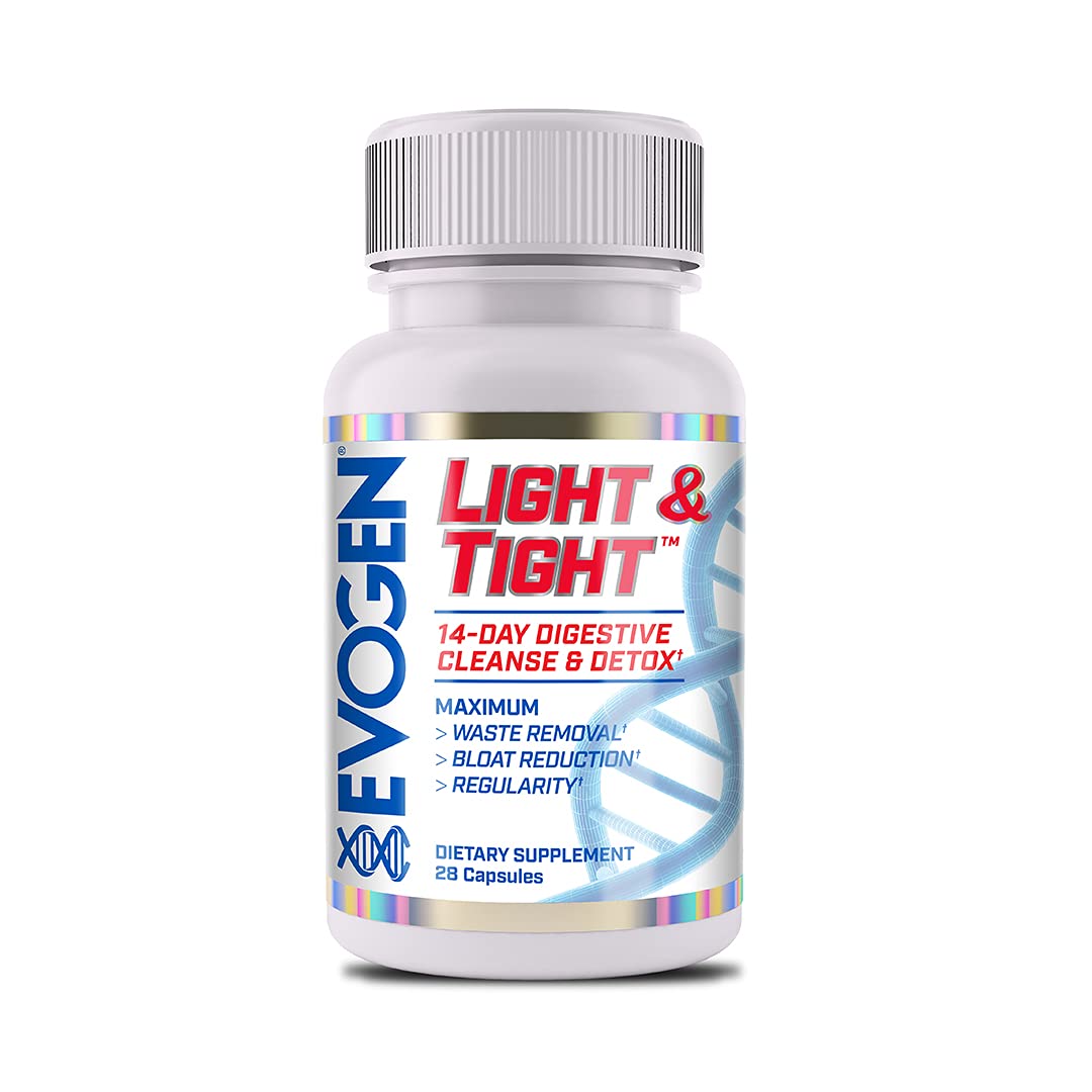 Evogen Light & Tight bottle front shows the product and branding