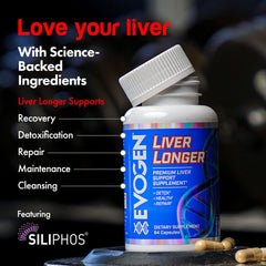 Evogen Liver Longer bottle in morning light for daily use