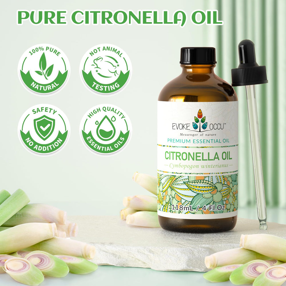 EVOKE OCCU Citronella oil blends easily with carrier oils.