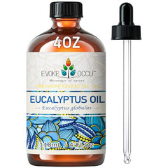 EVOKE OCCU eucalyptus oil bottle pour for aroma diffusion and calming scents.