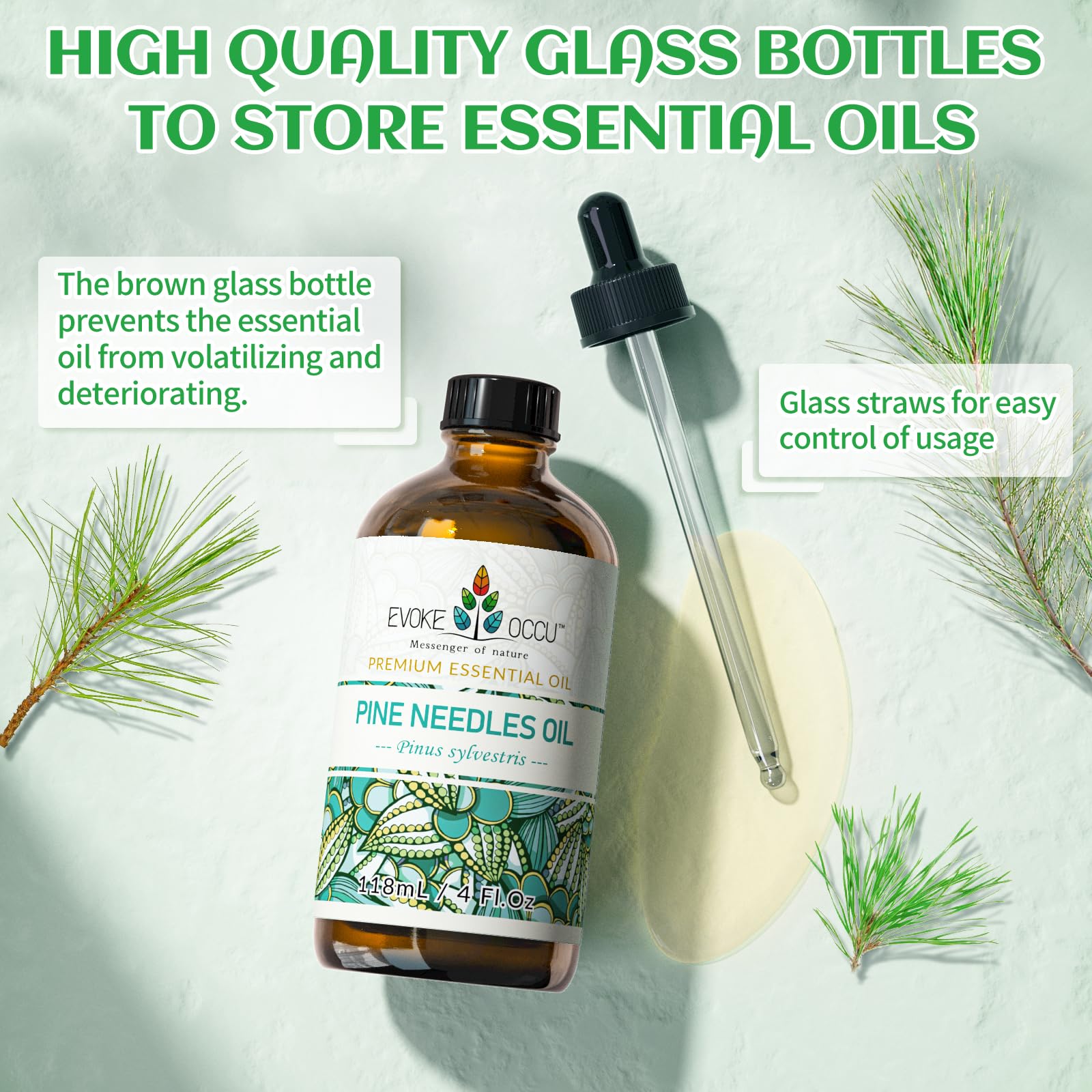 EVOKE OCCU Pine essential oil in skincare routines for a refreshing glow