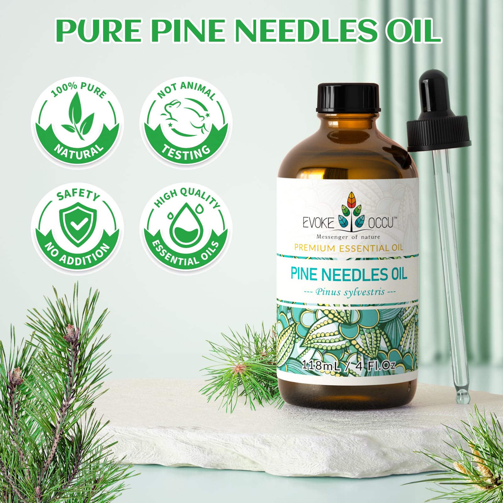 EVOKE OCCU Pine essential oil added to handmade soaps for a festive scent