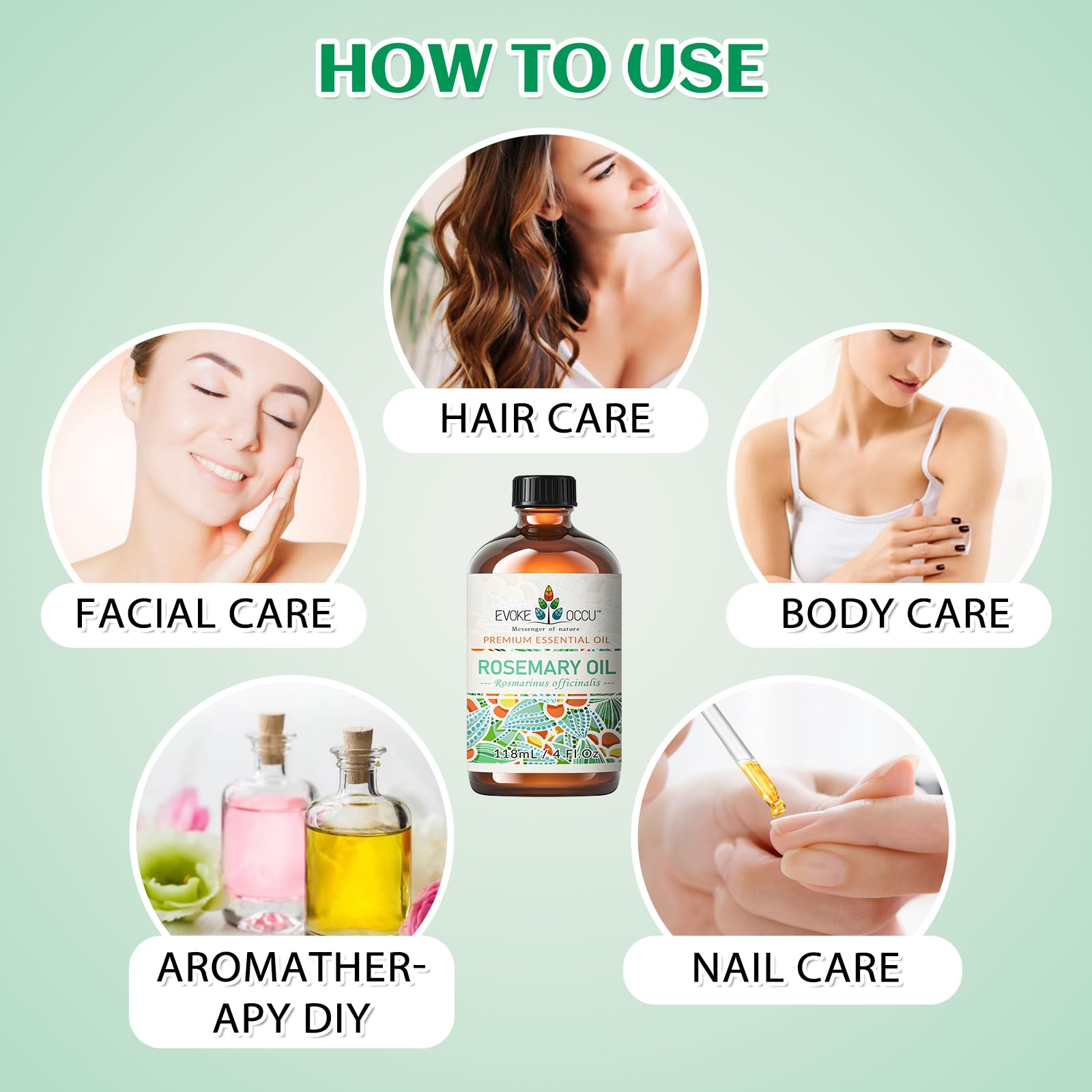 EVOKE OCCU Rosemary Oil skincare use highlight for dry skin