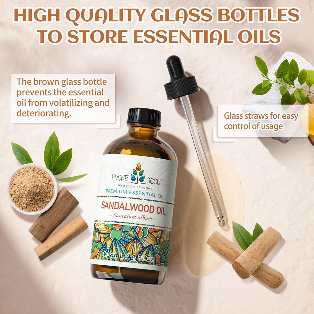 EVOKE OCCU sandalwood oil for skin care and hair texture improvements