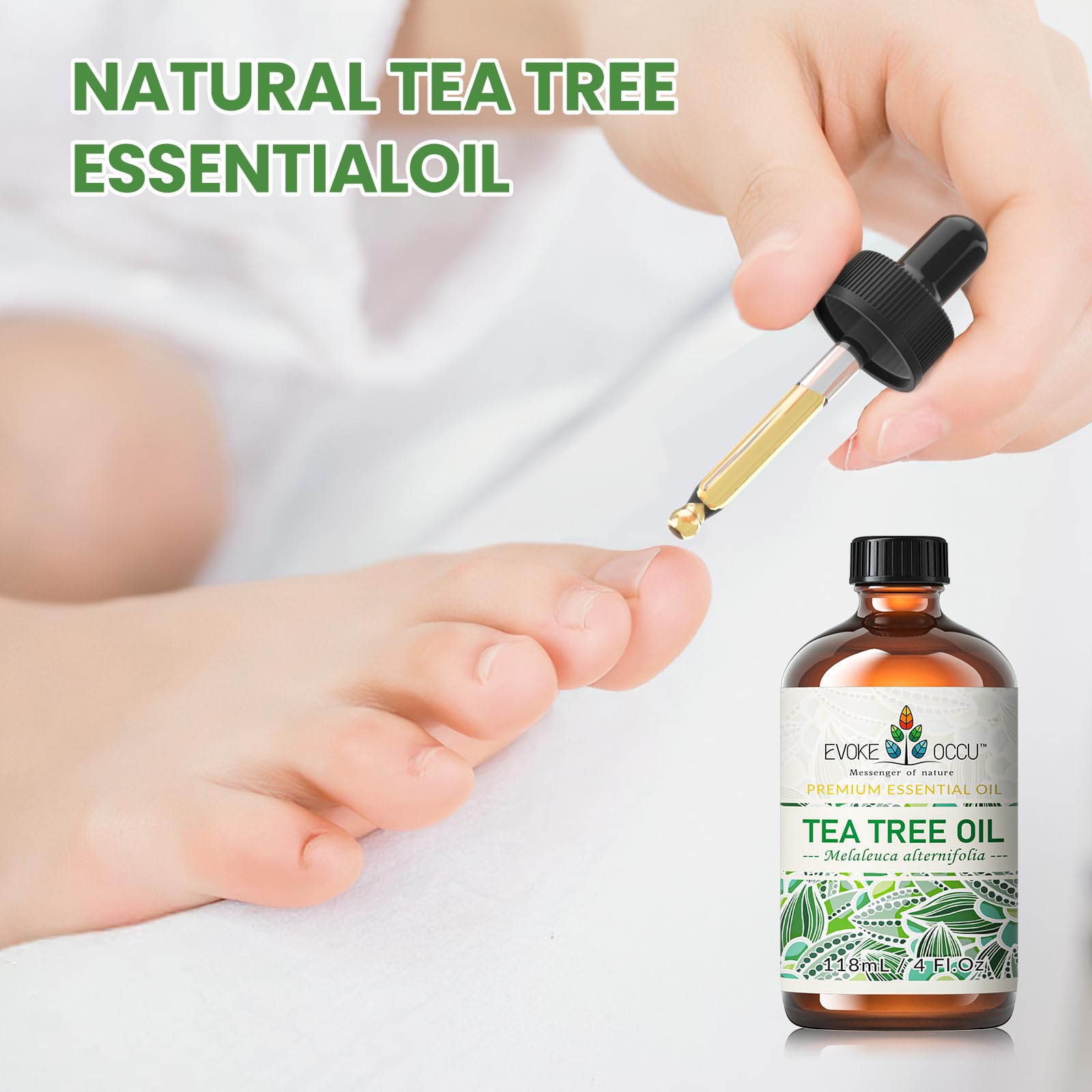 EVOKE OCCU Tea Tree Oil with shampoo for refreshed scalp and hair