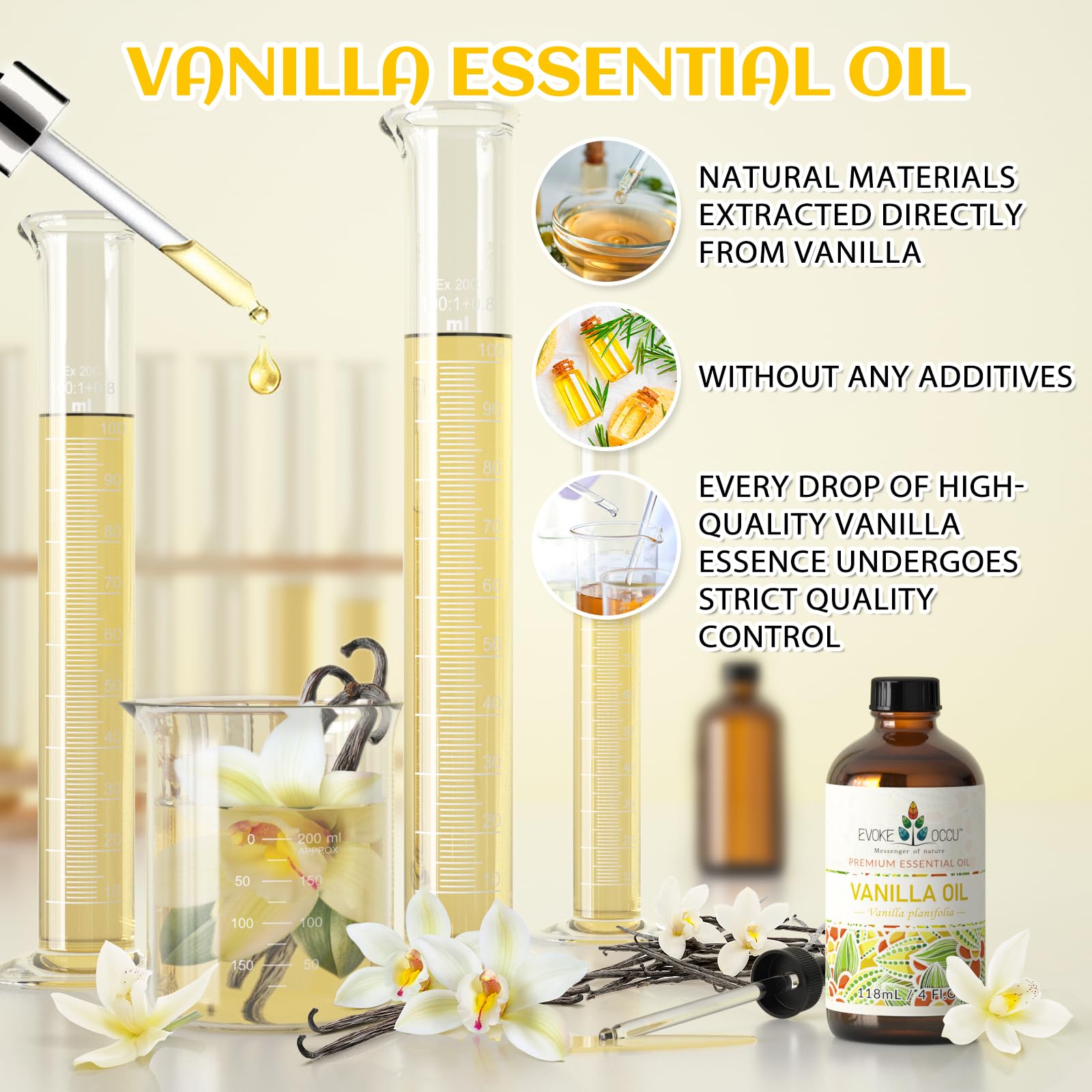 EVOKE OCCU vanilla aroma for candles: warm, comforting fragrance.