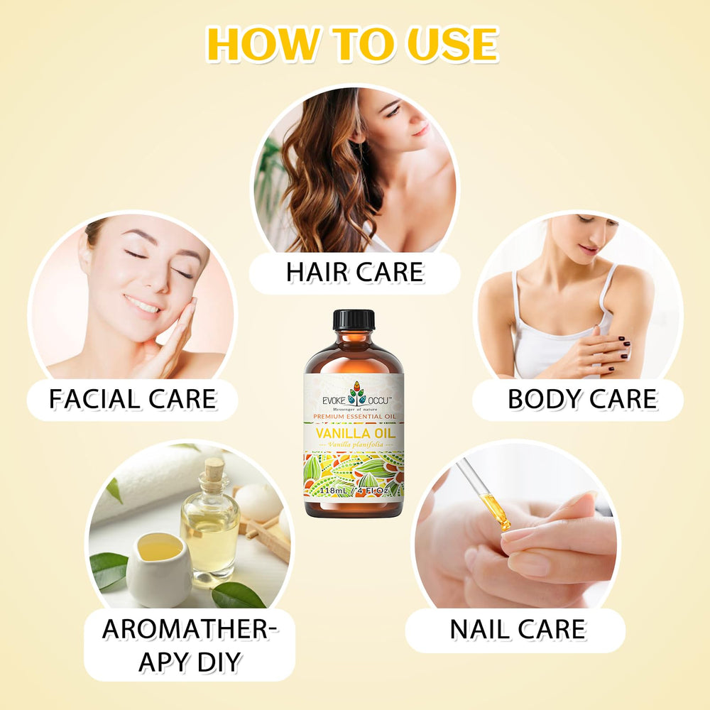 EVOKE OCCU vanilla oil for soap infusion: natural fragrance during wash.