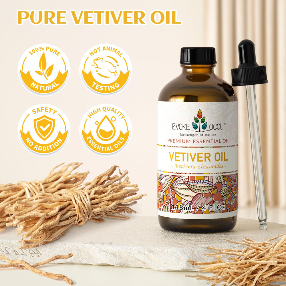 EVOKE OCCU Vetiver oil scent profile with earthy notes