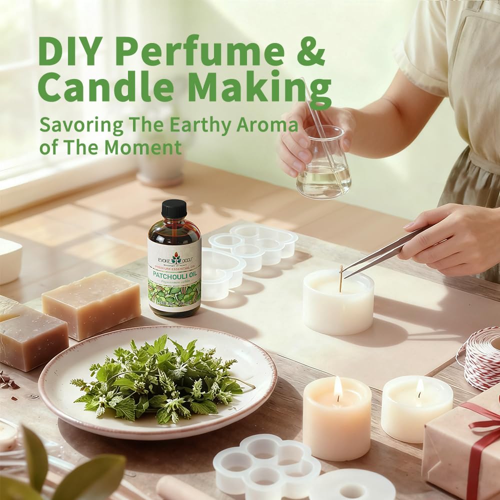EVOKE OCCU Patchouli Oil for soap making with warm notes.