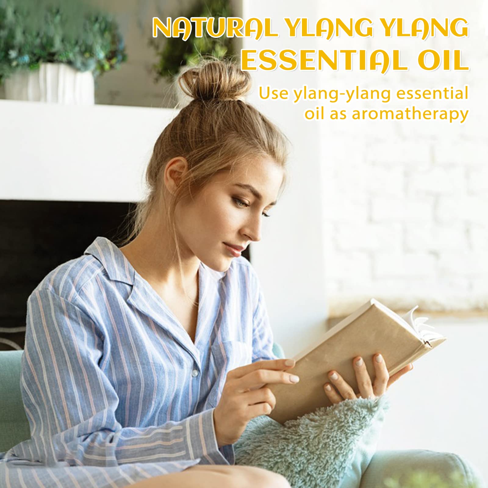 EVOKE OCCU Ylang Ylang oil for hair care when diluted with carrier oils.