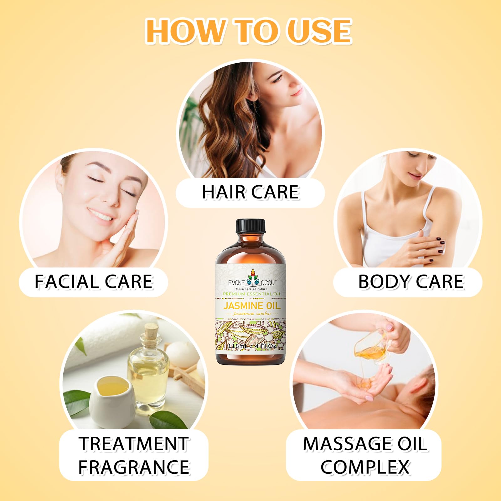 EVOKE OCCU Jasmine cleaning spray emits a light jasmine scent during cleaning.
