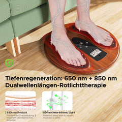 Exbushwren EMS Foot Massager red light indicator highlights dual-wavelength therapy features