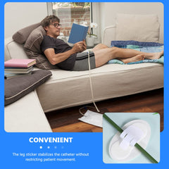 EXCEART adhesive catheter sticker closeup showing strong grip and skin-friendly material.
