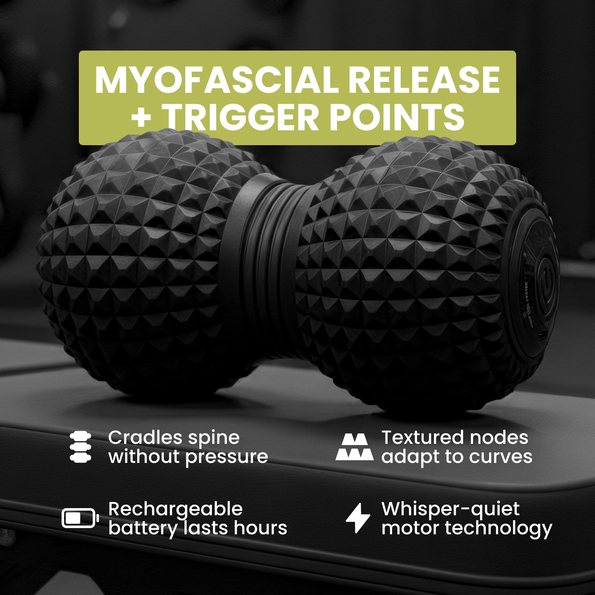EXELLEON peanut massage ball four modes for customizable vibration and comfort