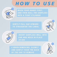 Skin-friendly EXGOX silicone ear plugs for adults and kids