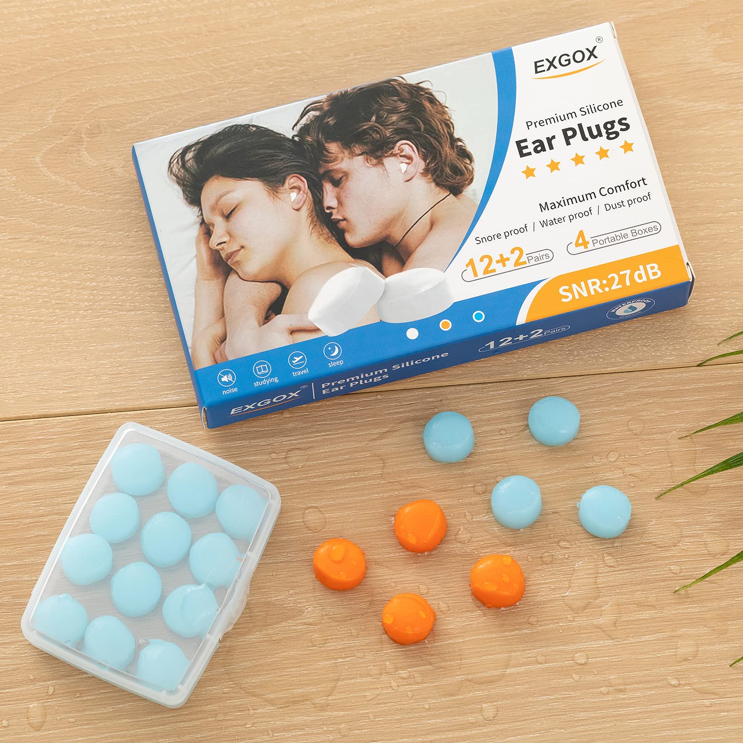 Compact EXGOX travel boxes protect ear plugs on the go