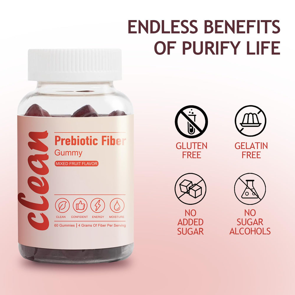 EXISHRED Clean Fiber Gummy 60-count pack emphasizes sustained daily intake