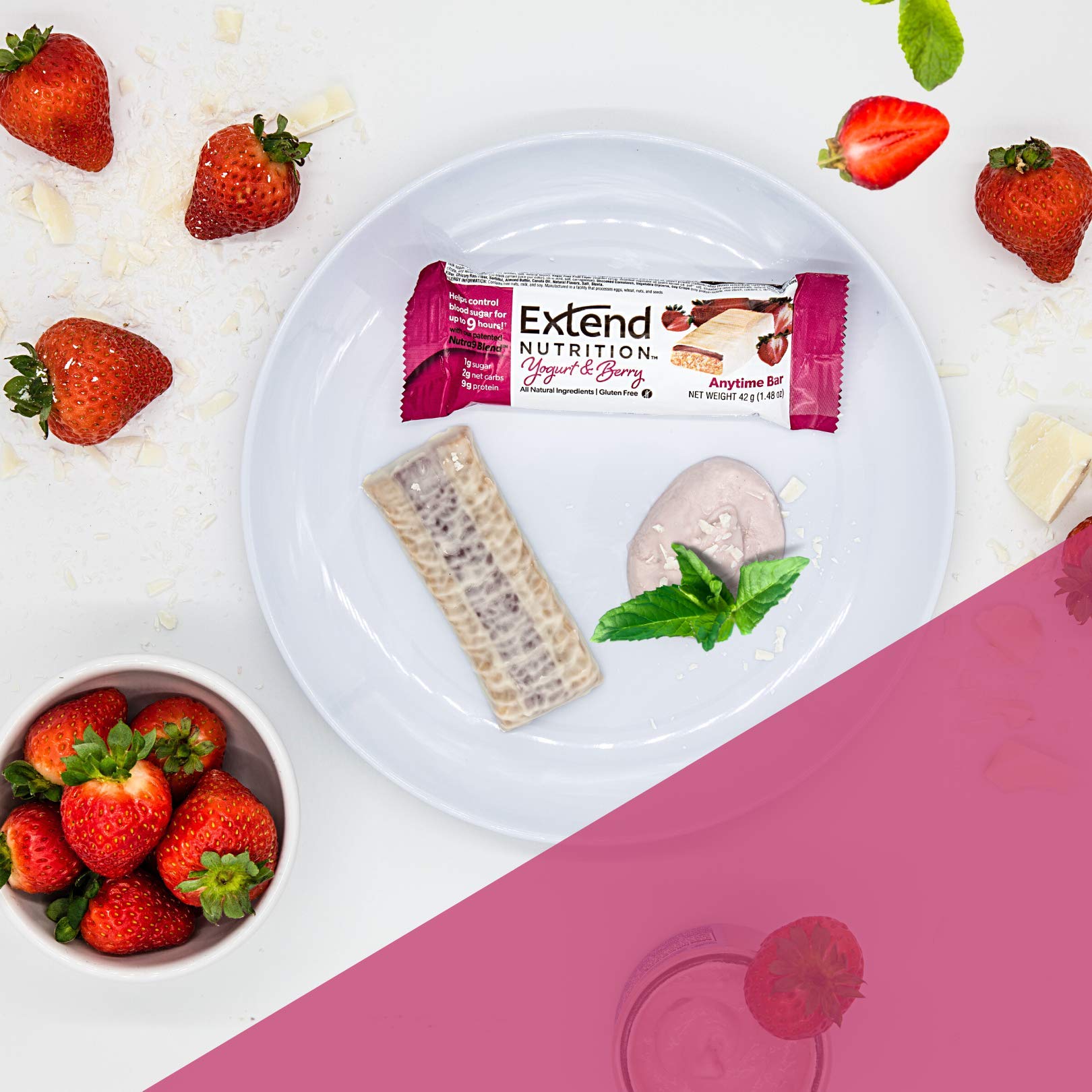 Extend Bar gluten-free symbol on packaging.