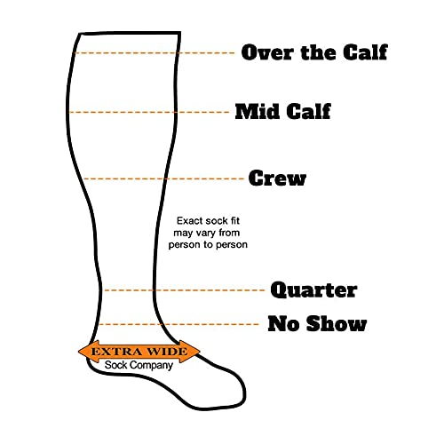 Extra Wide Quarter Sock ribbed top stays up during activity