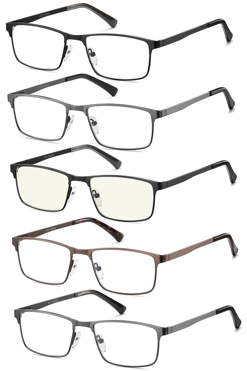 EYECEDAR men’s reading glasses in black with spring hinges for everyday wear