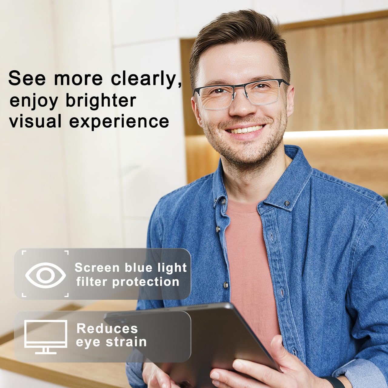 EYECEDAR lightweight 20-gram glasses for all-day wear.