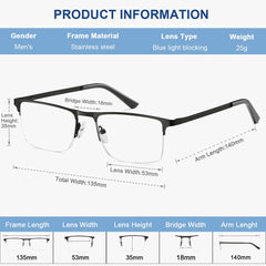 EYECEDAR gunmetal frame reading glasses, durable for work and study
