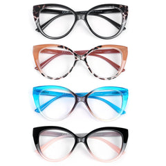 Gafas eyeezi estilo gato, lectura frontal con visión clara