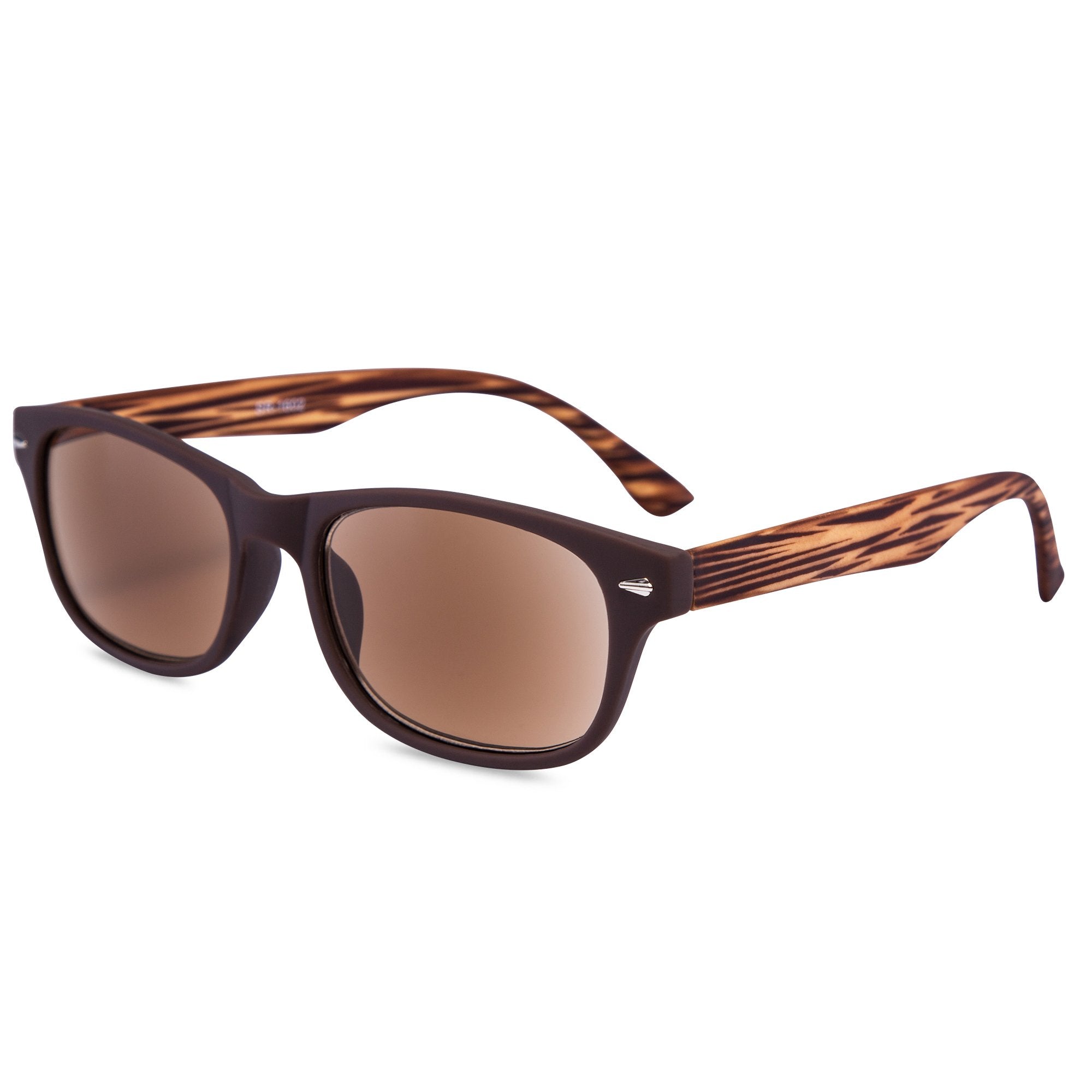 EYEGUARD lightweight plastic frame offers comfortable wear for extended reading outdoors.