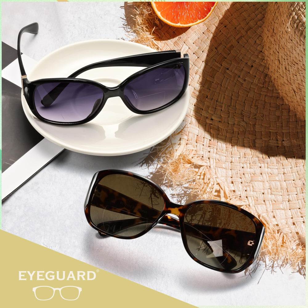 EYEGUARD frame dimensions target universal fit for most face shapes.
