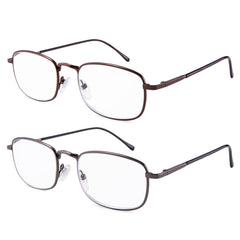 EYEGUARD high power reading glasses +4.50 diopter with metal frame for precise near tasks