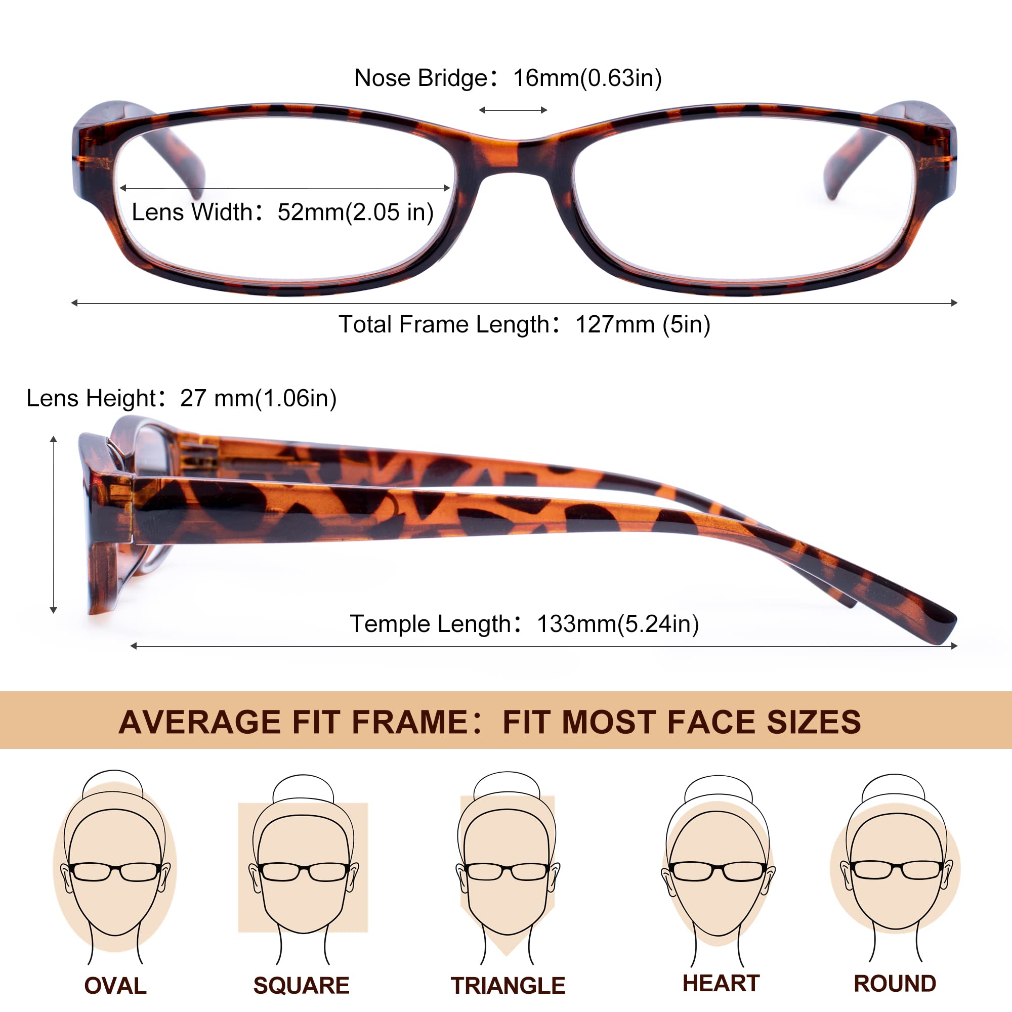 EYEGUARD Readers 52mm lenses offer clear viewing