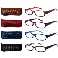 EYEGUARD Readers with thin, elegant patterned frames for stylish reading