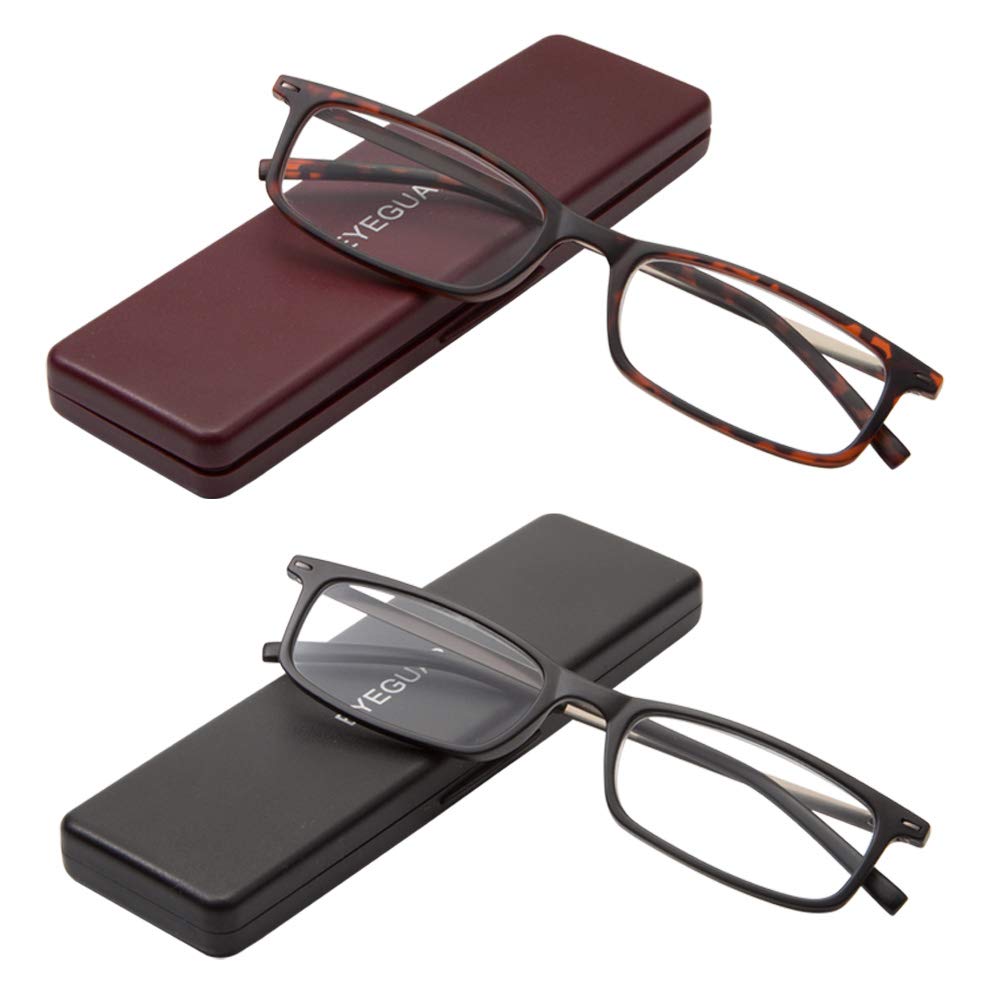 EYEGUARD reading glasses with compact design for easy pocket portability.