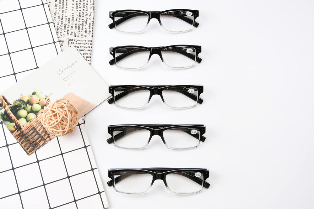 eyekepper classic mens glasses black frame side view