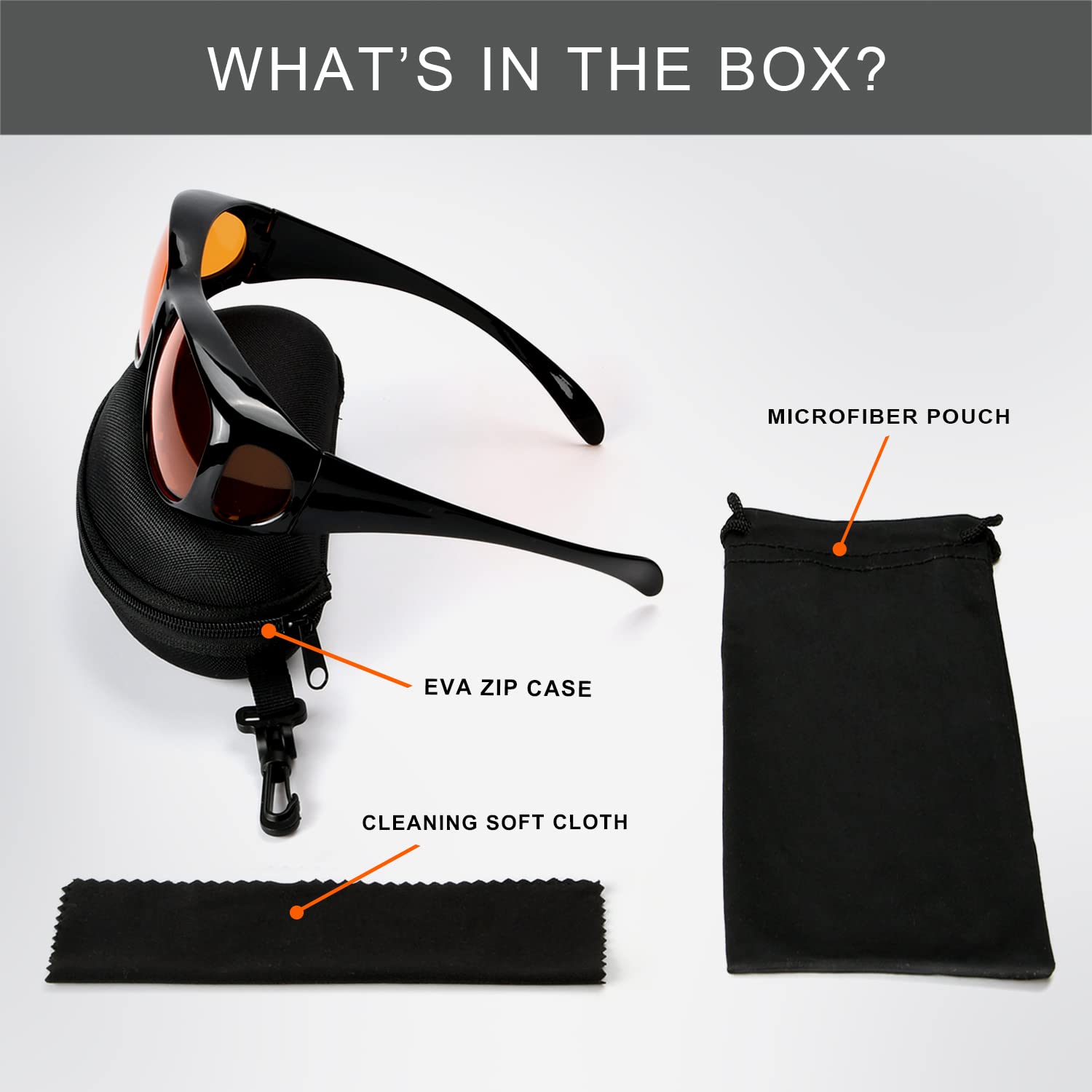 Eyekepper EVA zip case keeps lenses secure on travels.