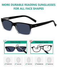 Eyekepper grey-tinted lenses ideal for outdoor reading sessions