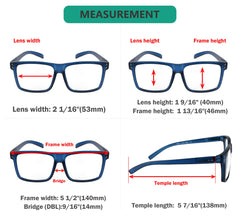 Eyekepper blue readers for men and women suitable for home or office.