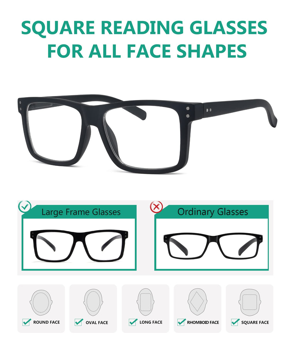 Eyekepper glasses with pouch for on-the-go reading.