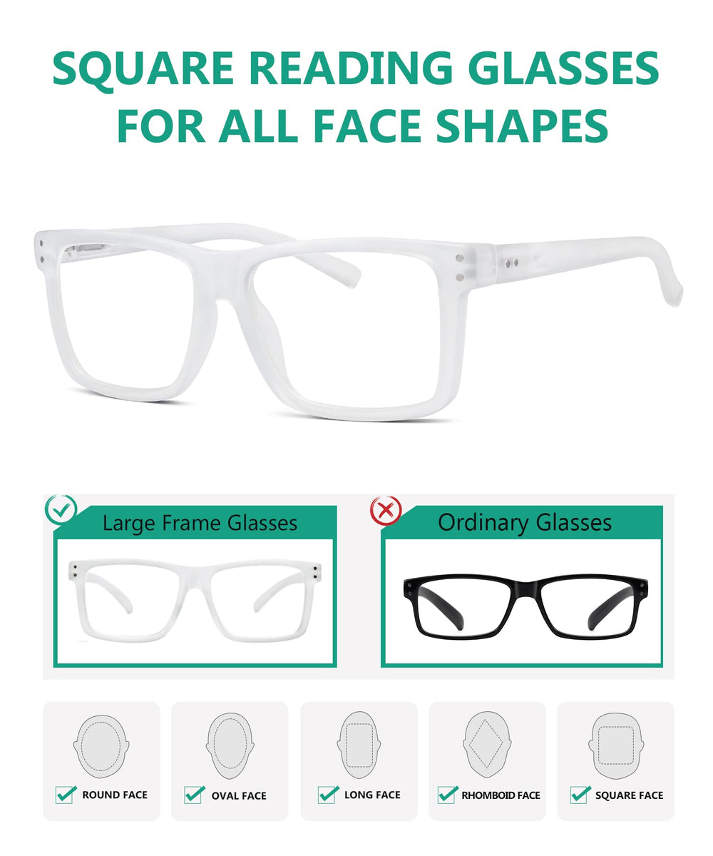 Eyekepper readers placed at a desk for easy home or office reading.