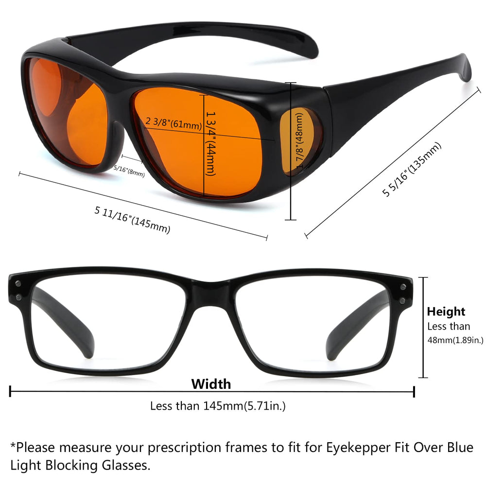 Eyekepper ultra-light TR90 frame for all-day comfort.