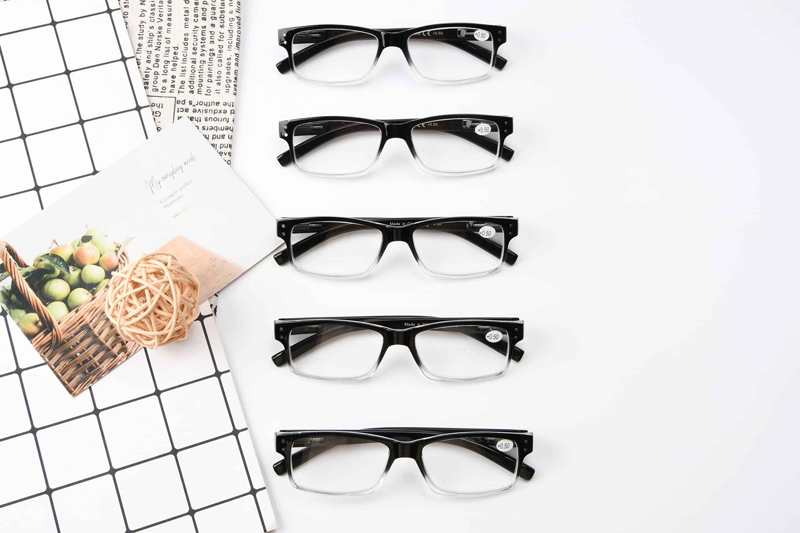 Eyekepper case-friendly glasses tucked in bags and pockets.