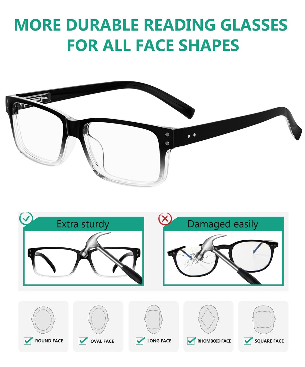 Eyekepper clear lenses deliver sharp visibility across reading tasks.